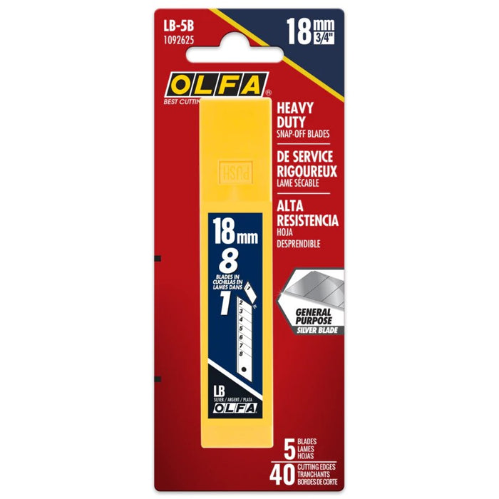 Olfa LB-5B Heavy-Duty Blades 5pk