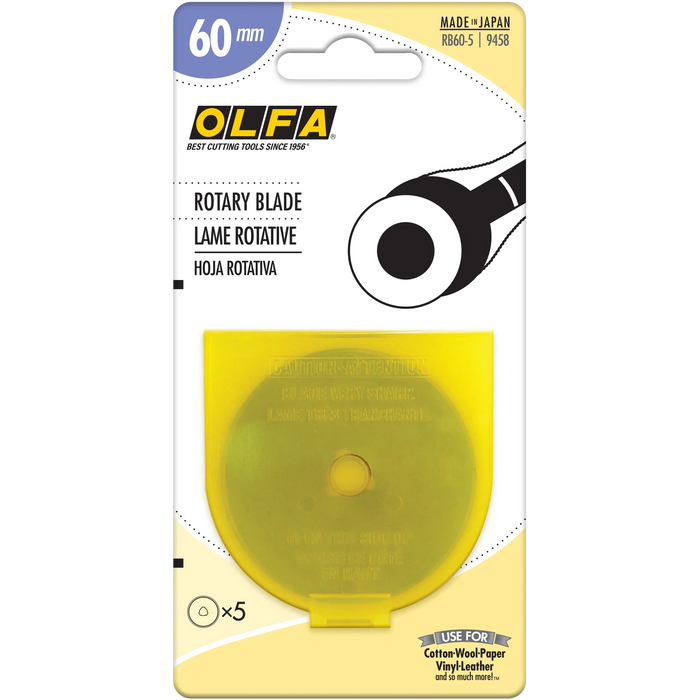 Olfa RB60-5 Rotary Blade 60mm, 5-pk