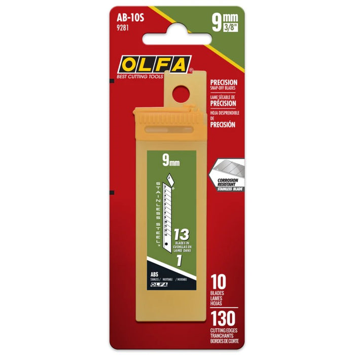 Olfa AB-10S Stainless Steel Blades, 10-pk
