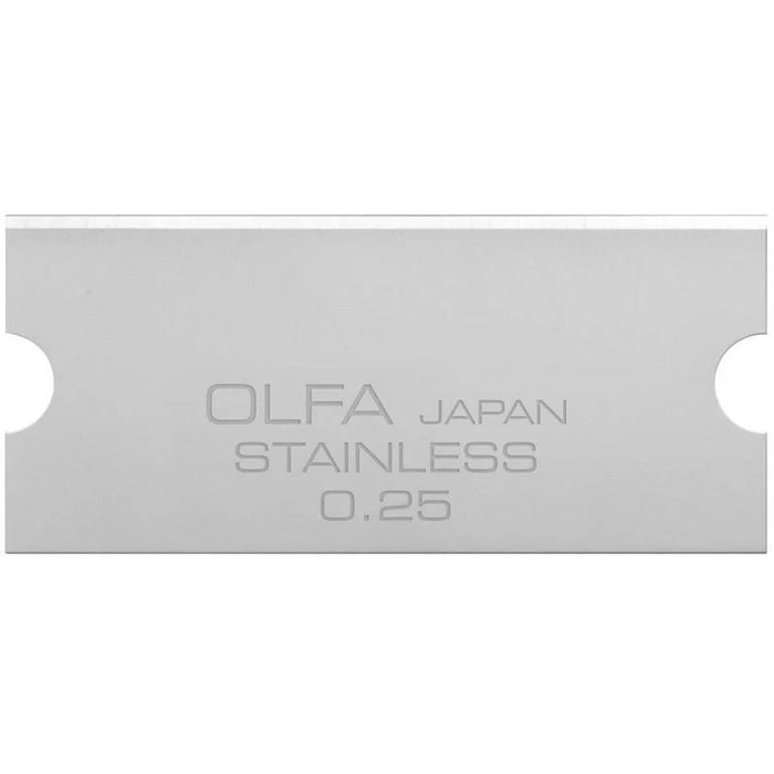 Olfa GSB-2S-6B 30MM Stainless Steel Glass Scraper Blades for GSR-2 Mini Glass Scraper (6 Pack)