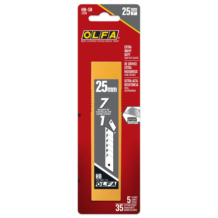 Olfa HB-5B Blades Extra Heavy-Duty, Snap-Off Replacements, 5pk