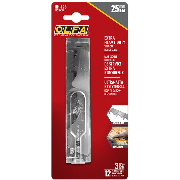 Olfa HH-12B 25mm Hook Snap Blades - 3 Pack