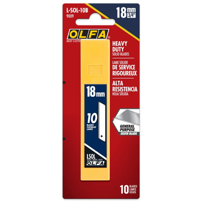 Olfa LSOL-10B 'Solid' Blades Heavy-Duty  10-pk