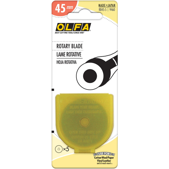 Olfa RB45-5 Rotary Blade 45mm, 5-pk