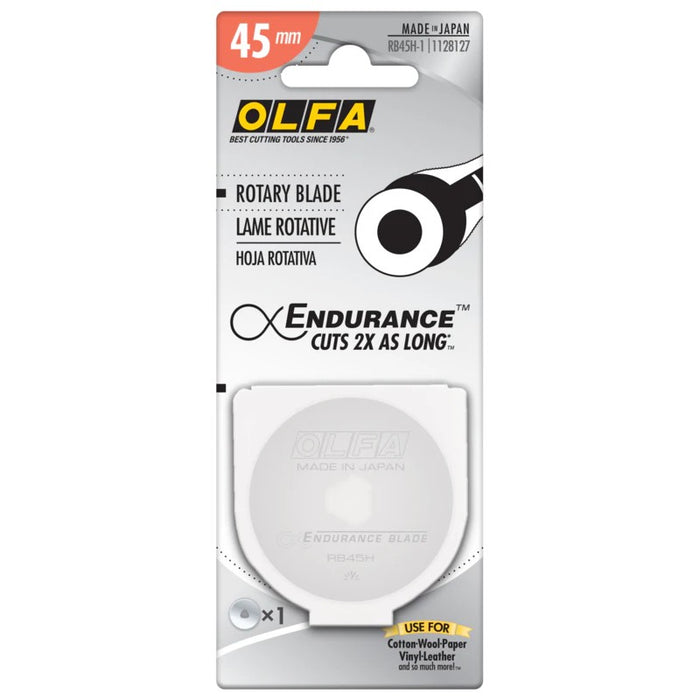 Olfa RB45H-1 Endurance Rotary Blade 45mm, Pack of 1