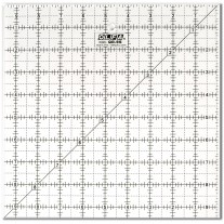 Olfa QR-9S 9 1/2" Square Acrylic Ruler Non-Slip, Frosted 